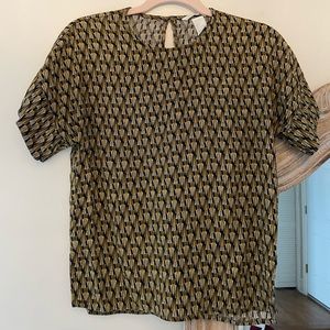 H&M Geometric Print Blouse!